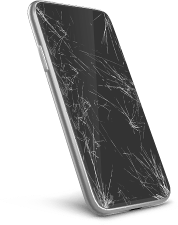 画面が割れたiPhone。画面交換はX-repairにお任せください